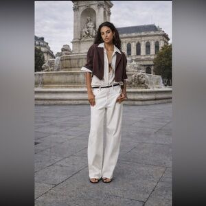 Anthropologie NWT Shrunken Belted Jacket size XL.